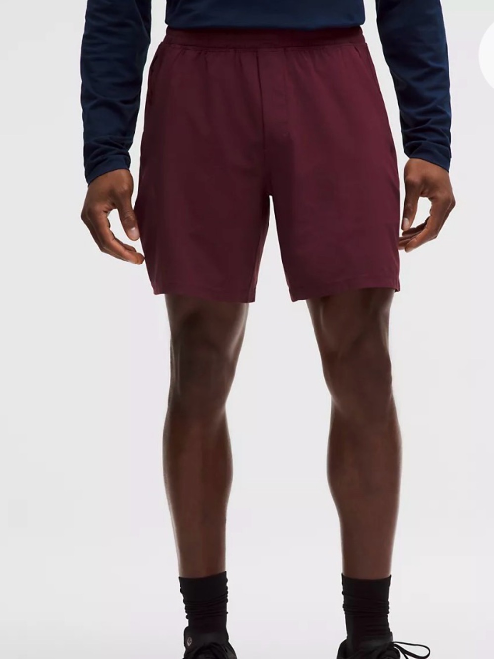 Lululemon Pace Breaker Short 7”Unlined Men's Deep Red Size M